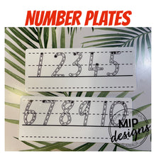 Load image into Gallery viewer, Acrylic Number Plates