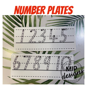 Acrylic Number Plates