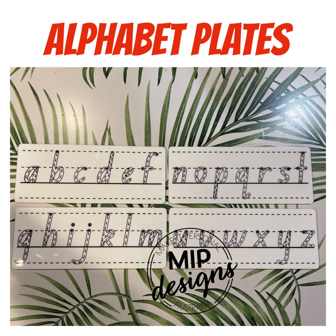 Acrylic Alphabet Plates