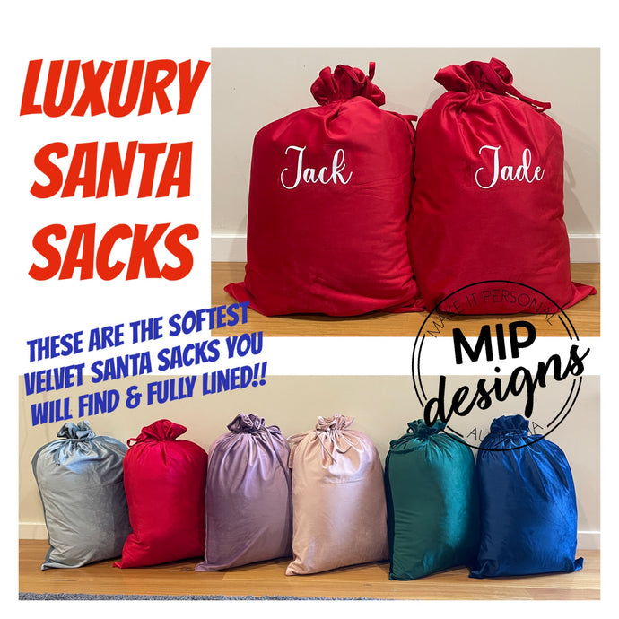 Luxury Velvet Santa Sack