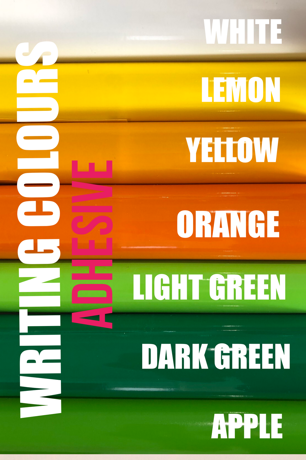 WRITING COLOURS - ADHESIVE