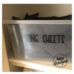 Labels - Linen Cupboard