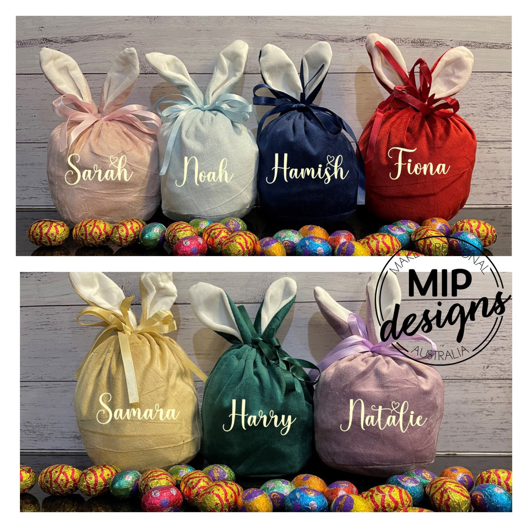 Velvet Bunny Bags