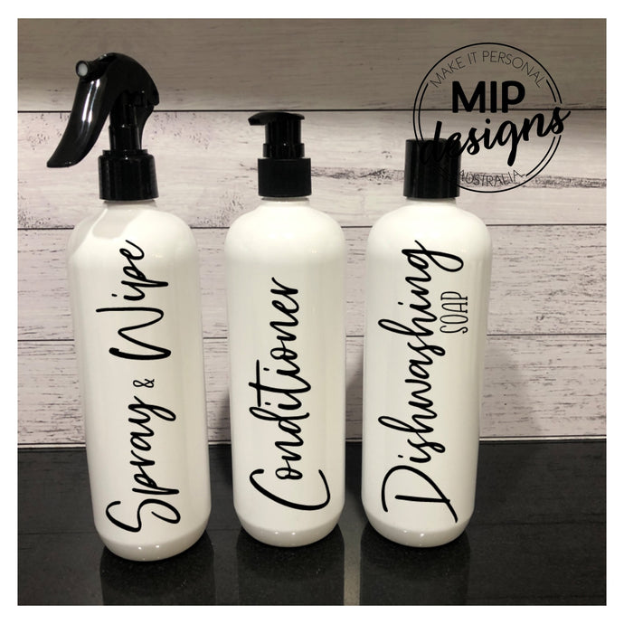 Shower Bottles - 500ml (FLIP LID)