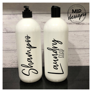 Shower Bottles - 1 litre (FLIP LID)